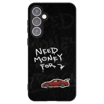 Picasee silikonowe czarne etui na Samsung Galaxy S23 FE S711B - Track Mode