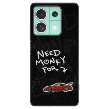 Picasee silikonowe czarne etui na Xiaomi Redmi Note 13 5G - Track Mode