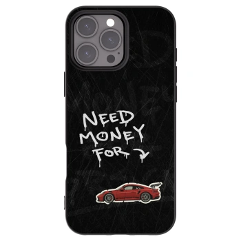 Picasee silikonowe czarne etui na Apple iPhone 16 Pro Max - Track Mode