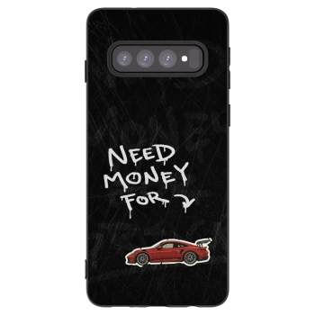 Picasee silikonowe czarne etui na Samsung Galaxy S10 G973 - Track Mode