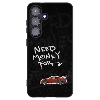 Picasee silikonowe czarne etui na Samsung Galaxy S25 5G - Track Mode