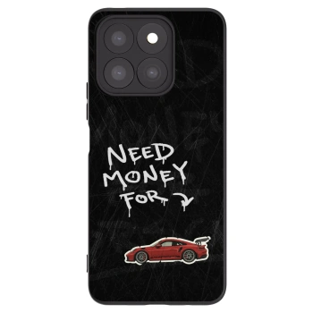 Picasee silikonowe czarne etui na Honor X8c - Track Mode