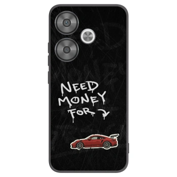 Picasee silikonowe czarne etui na Xiaomi Poco F6 - Track Mode