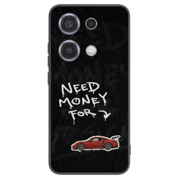 Picasee silikonowe czarne etui na Xiaomi Redmi Note 14S - Track Mode