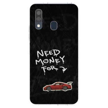 Picasee silikonowe przeźroczyste etui na Samsung Galaxy A40 A405F - Track Mode