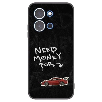 Picasee silikonowe czarne etui na Xiaomi Redmi 15C 4G - Track Mode