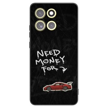 Picasee silikonowe czarne etui na Motorola Moto G86 Power 5G - Track Mode