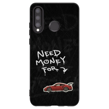 Picasee silikonowe czarne etui na Huawei P30 Lite - Track Mode