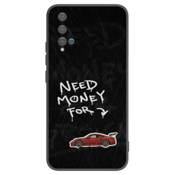 Picasee silikonowe czarne etui na Huawei Nova 5T - Track Mode