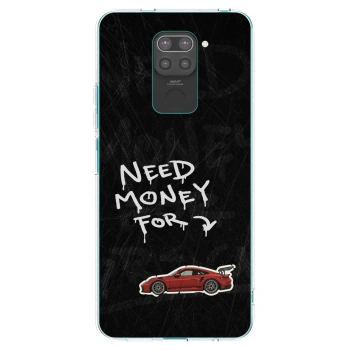 Picasee silikonowe czarne etui na Xiaomi Redmi Note 9 - Track Mode