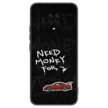 Picasee silikonowe czarne etui na Xiaomi Redmi Note 9S - Track Mode