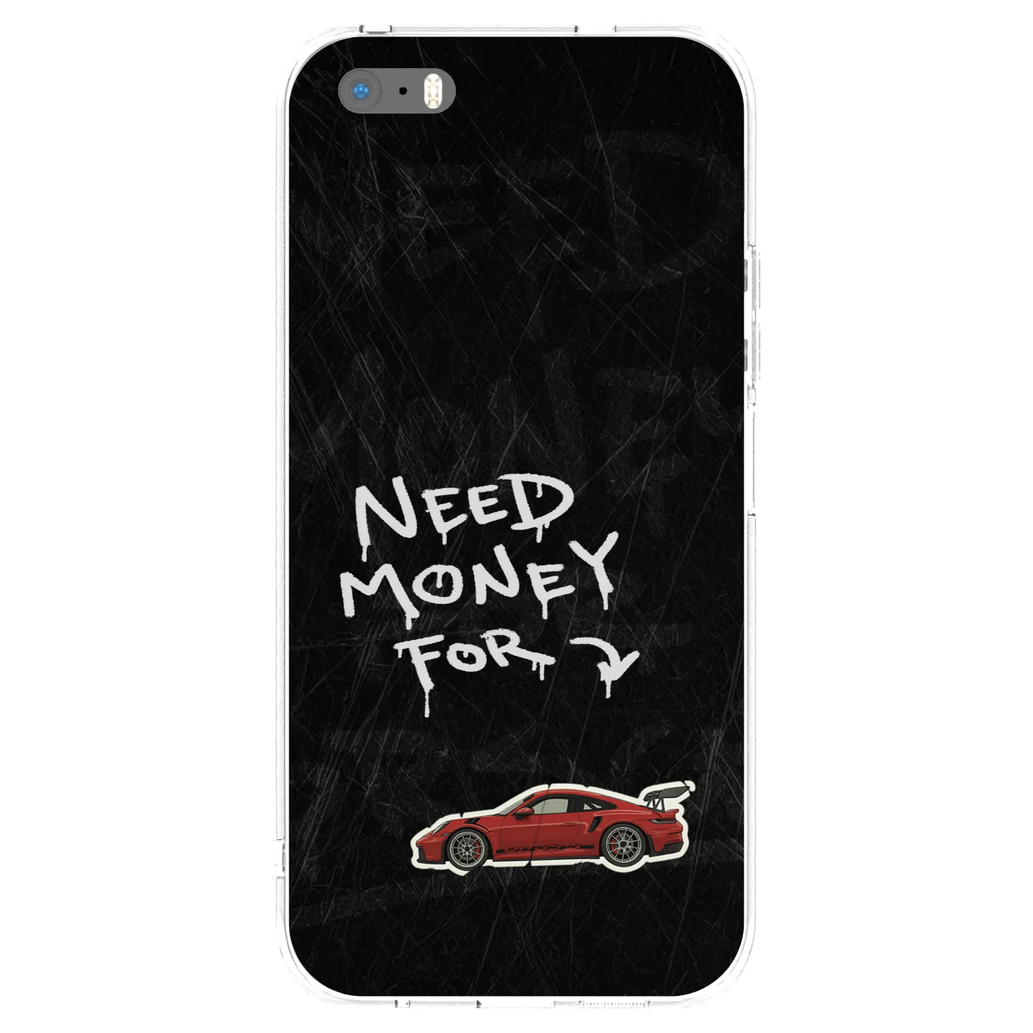 Picasee silikonowe przeźroczyste etui na Apple iPhone 5/5S/SE - Track Mode