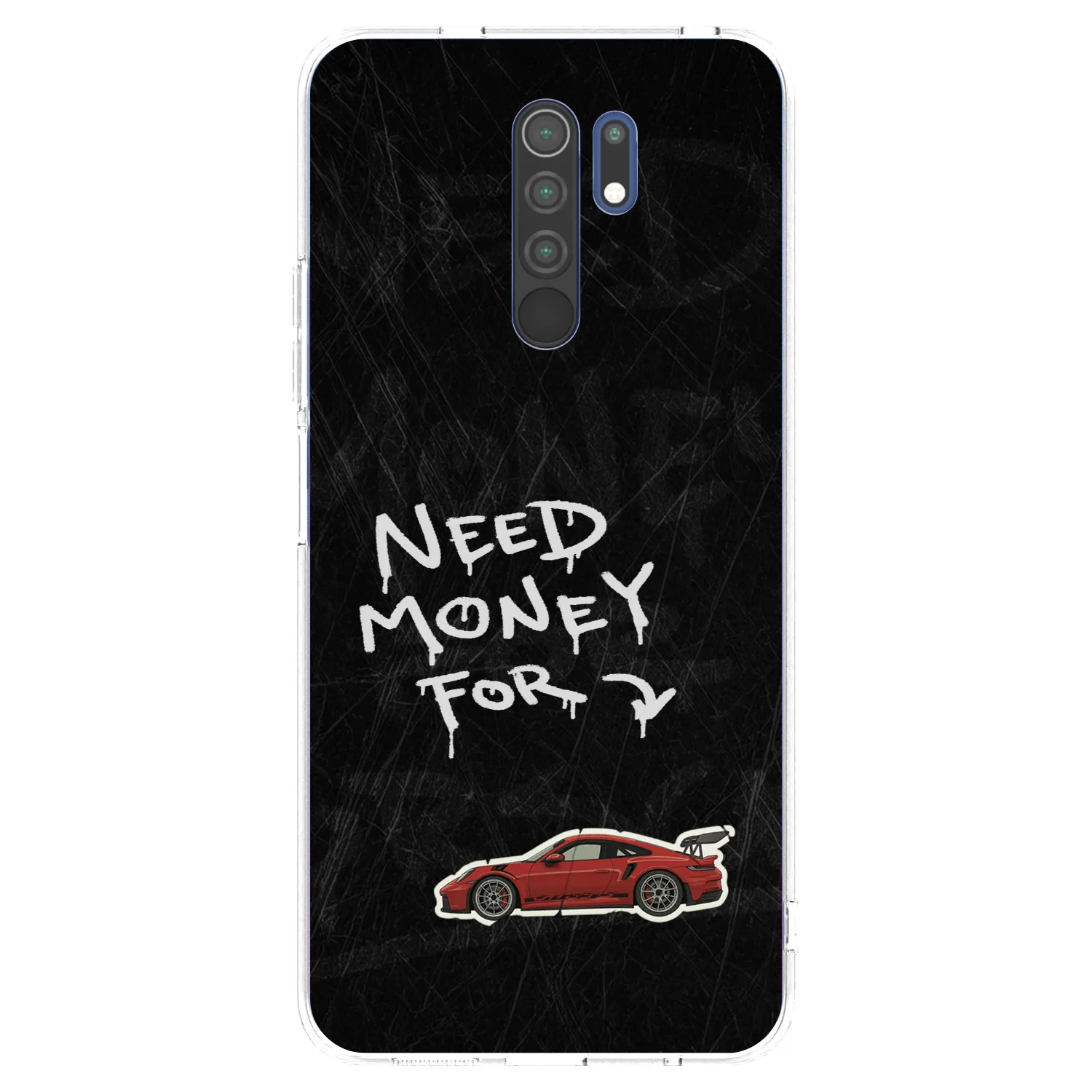 Picasee silikonowe przeźroczyste etui na Xiaomi Redmi 9 - Track Mode