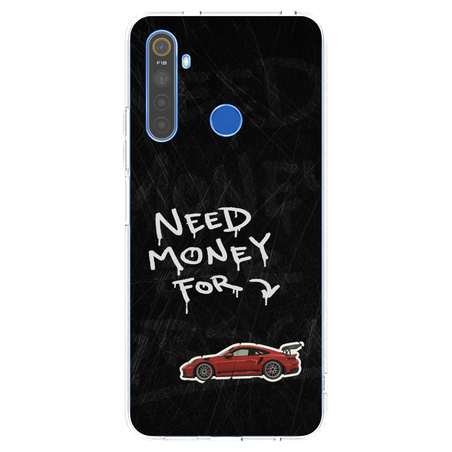 Picasee silikonowe przeźroczyste etui na Realme 5 - Track Mode