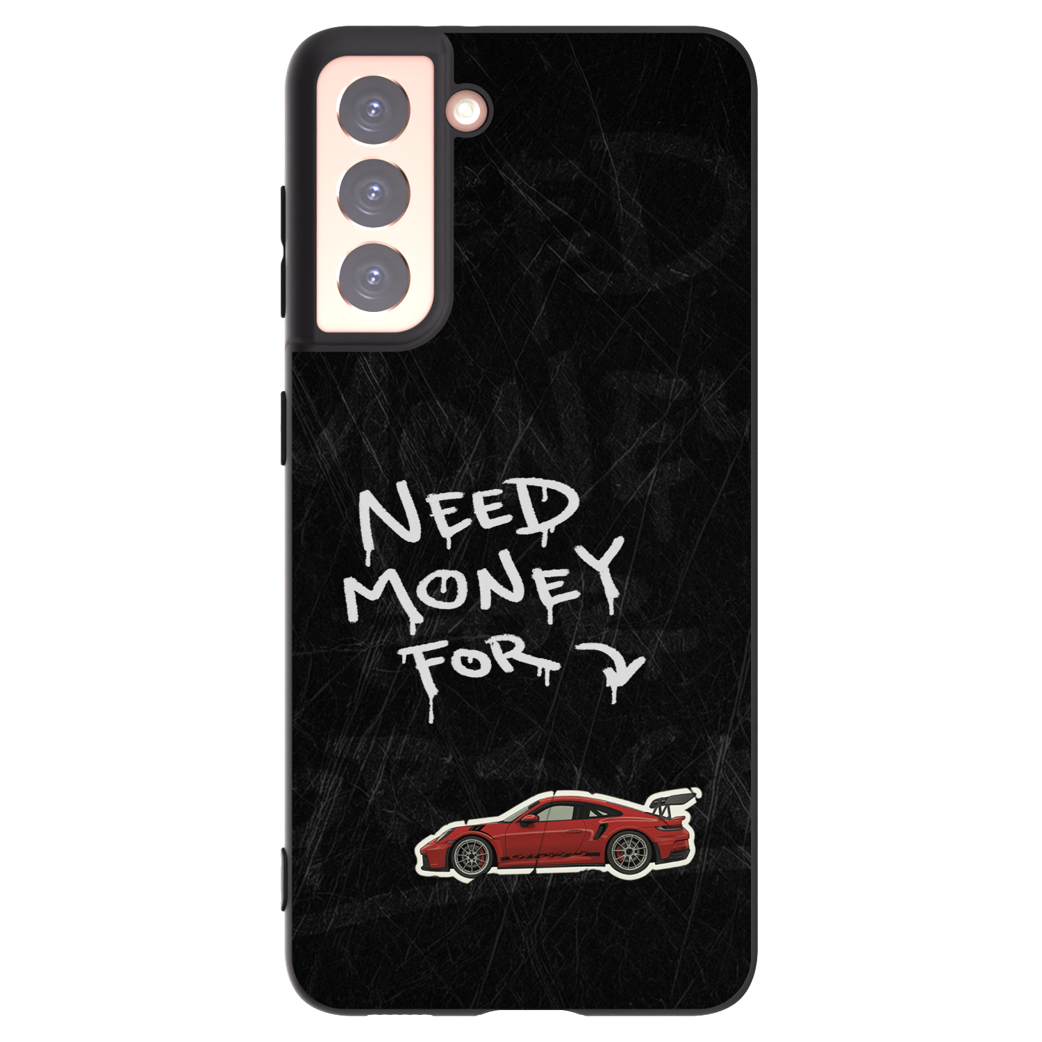 Picasee silikonowe czarne etui na Samsung Galaxy S21 5G G991B - Track Mode