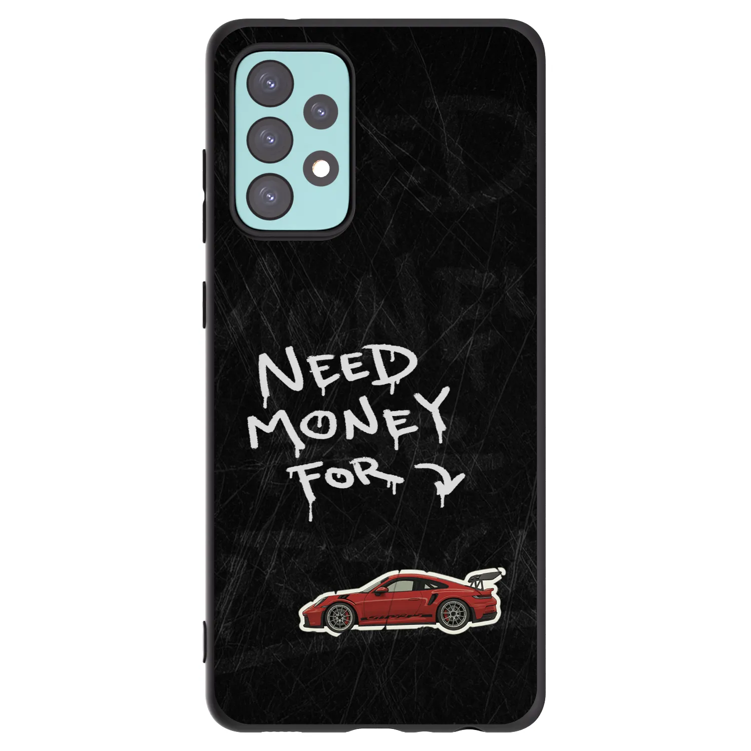 Picasee silikonowe czarne etui na Samsung Galaxy A72 A725F - Track Mode