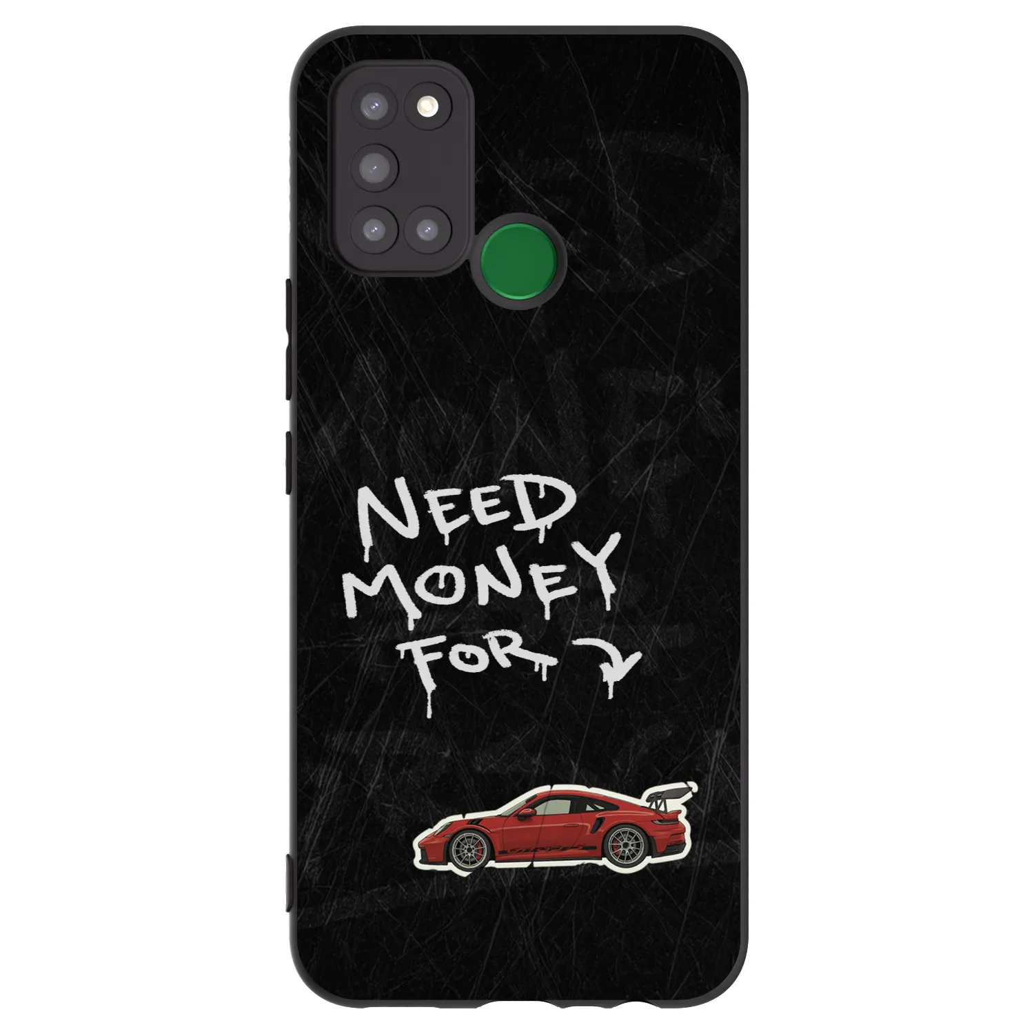 Picasee silikonowe czarne etui na Realme 7i - Track Mode