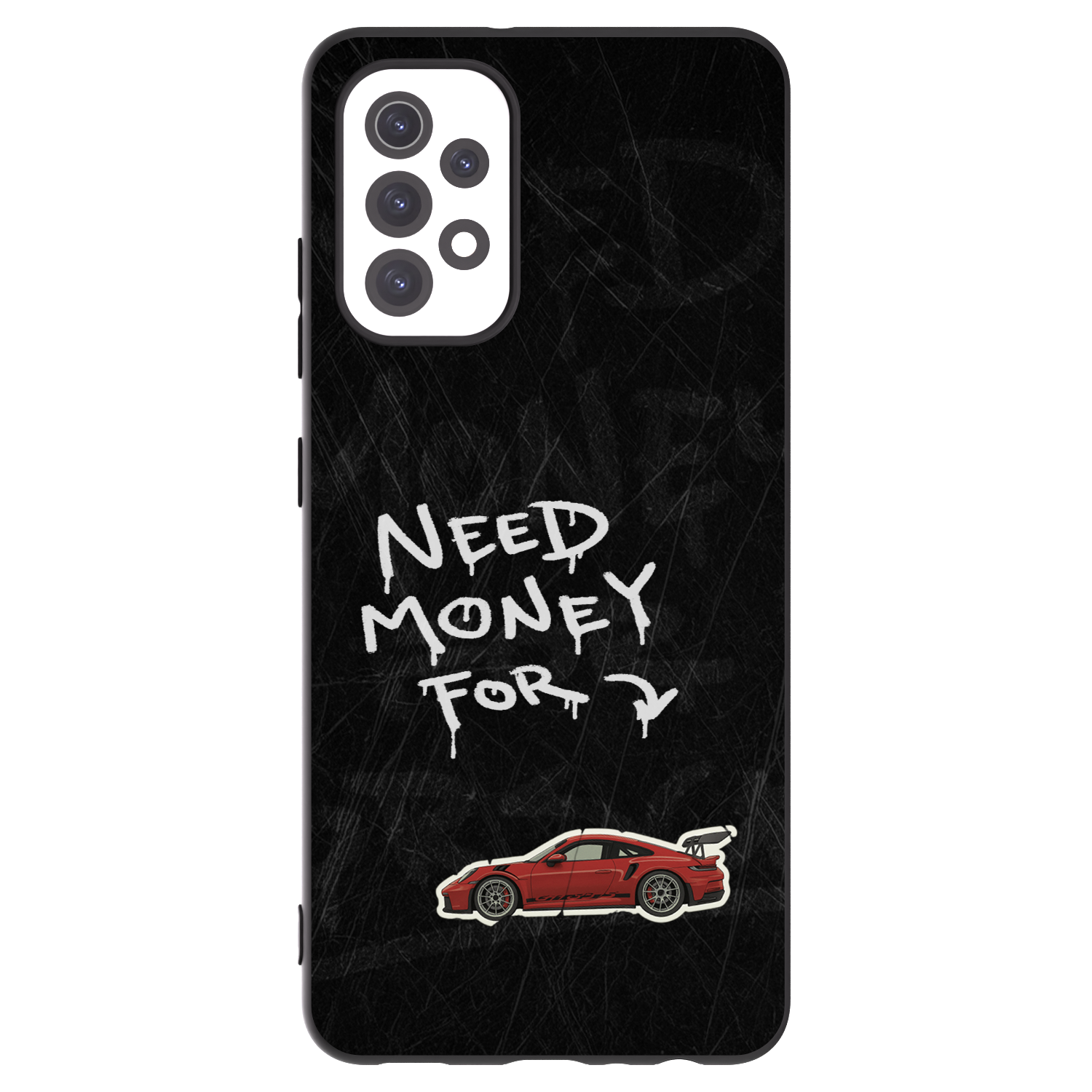Picasee silikonowe czarne etui na Samsung Galaxy A32 5G A326B - Track Mode
