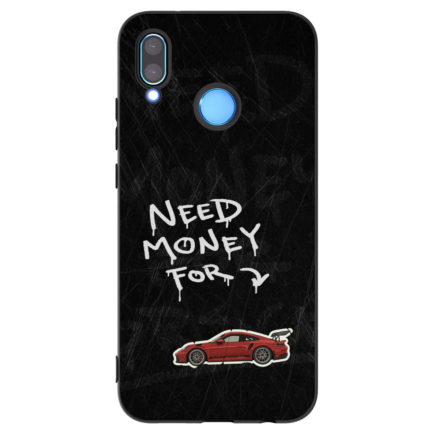 Picasee silikonowe czarne etui na Huawei P20 Lite - Track Mode