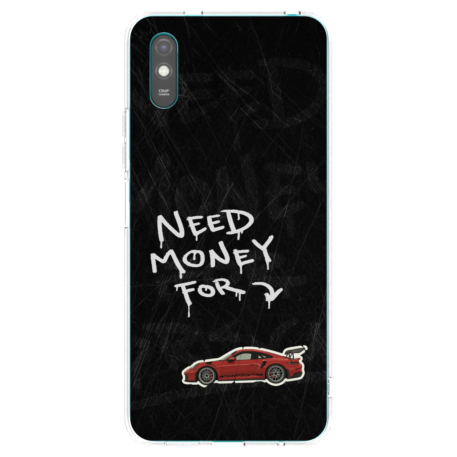 Picasee silikonowe przeźroczyste etui na Xiaomi Redmi 9AT - Track Mode