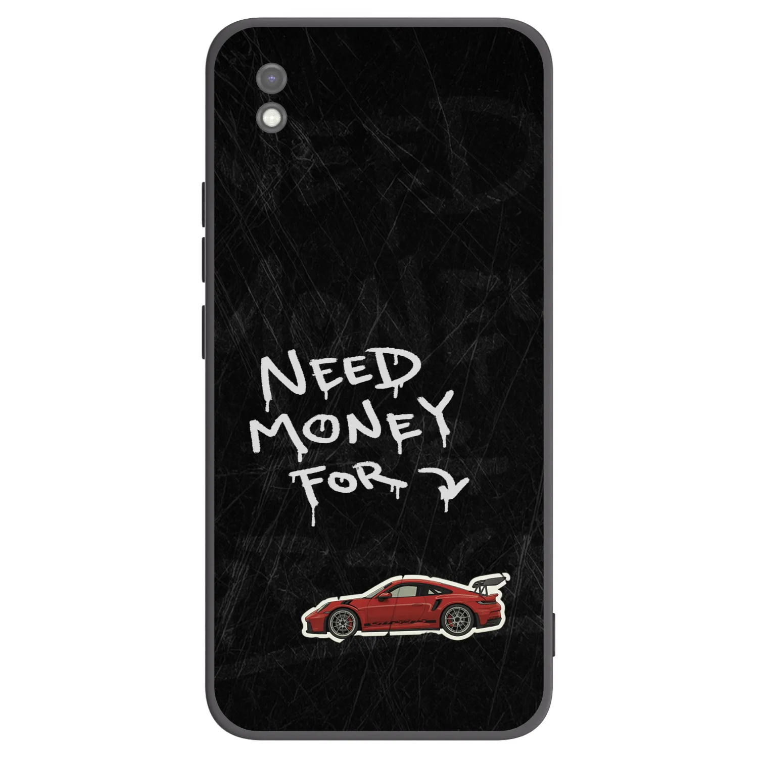 Picasee silikonowe czarne etui na Xiaomi Redmi 9AT - Track Mode