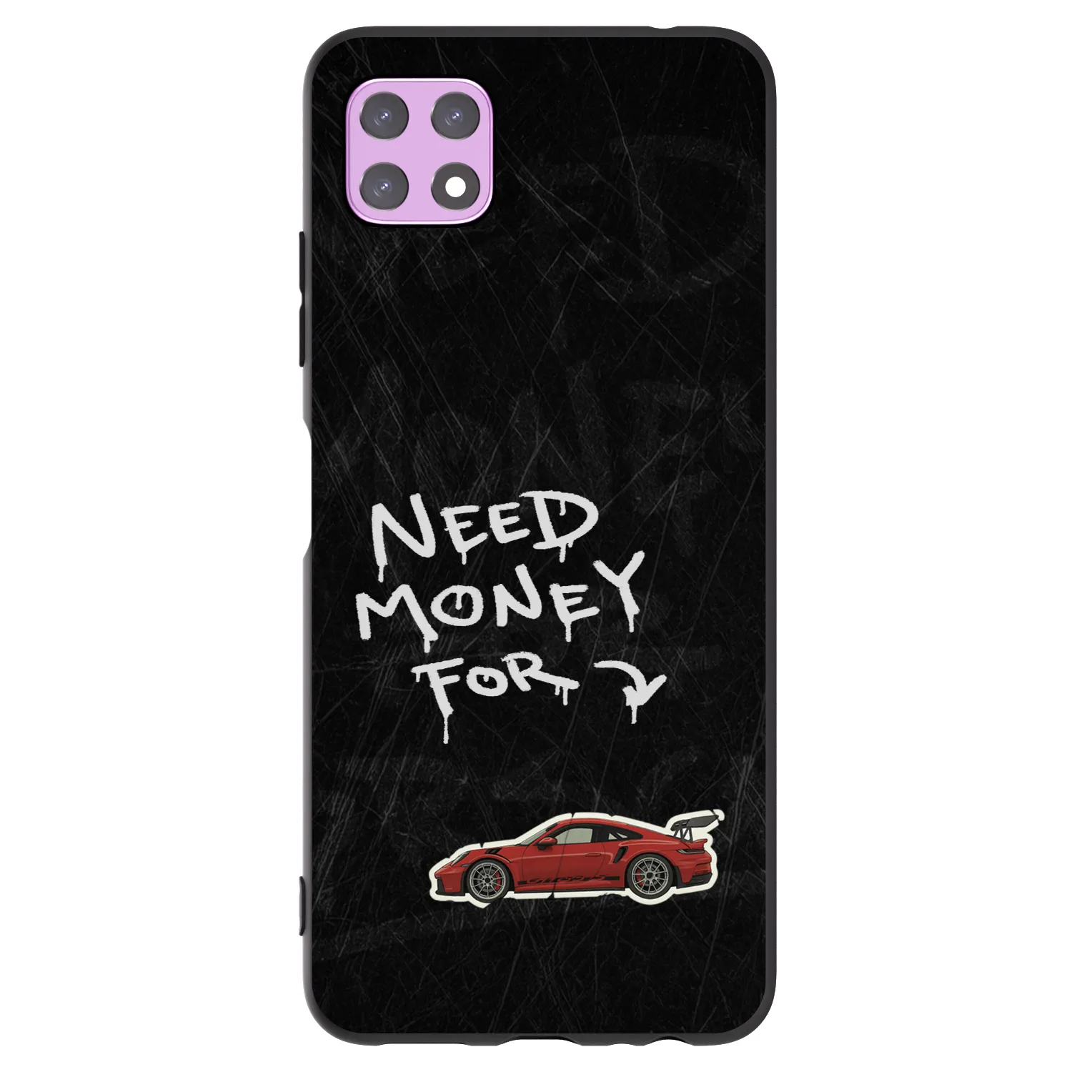Picasee silikonowe czarne etui na Samsung Galaxy A22 A226B 5G - Track Mode