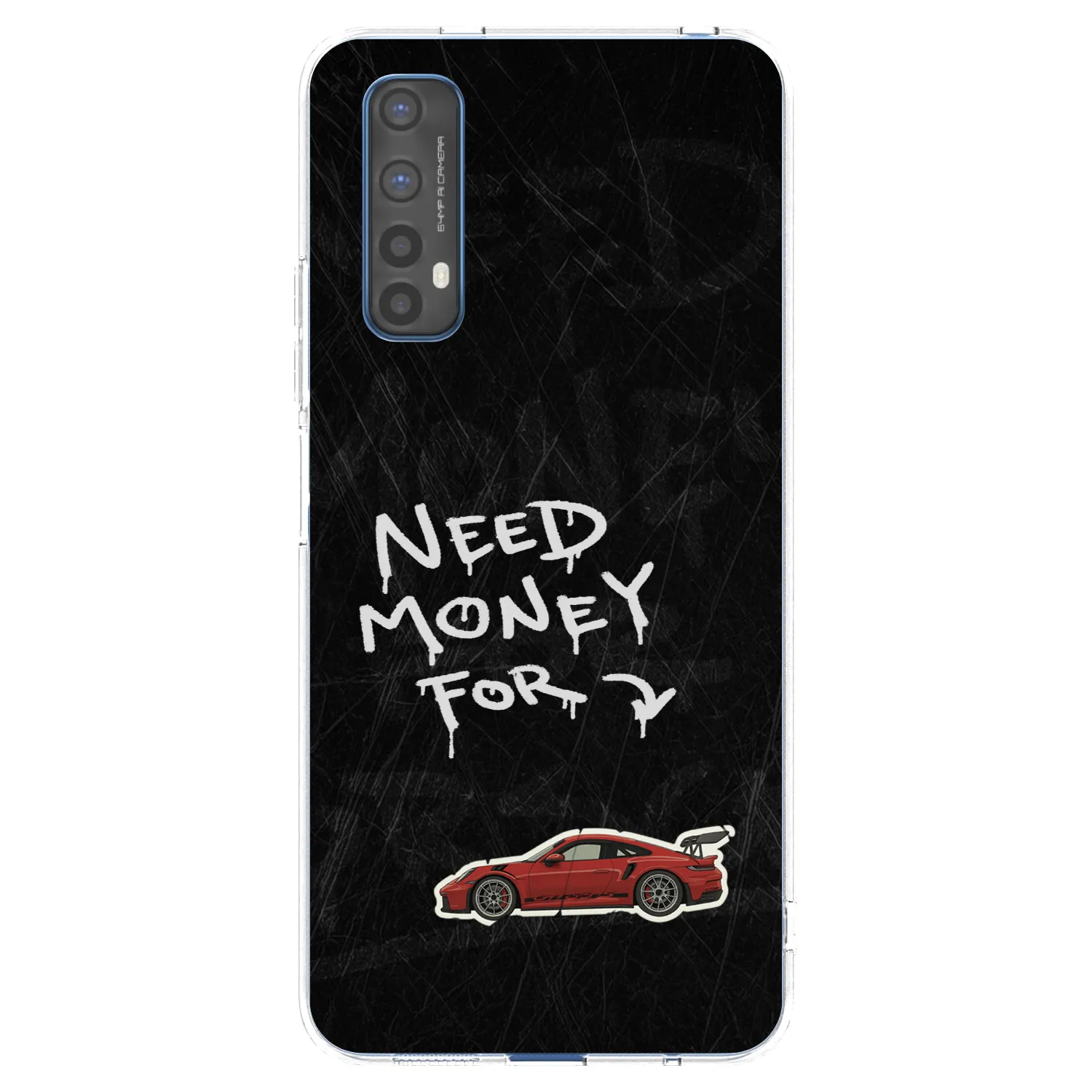 Picasee silikonowe przeźroczyste etui na Realme 7 - Track Mode