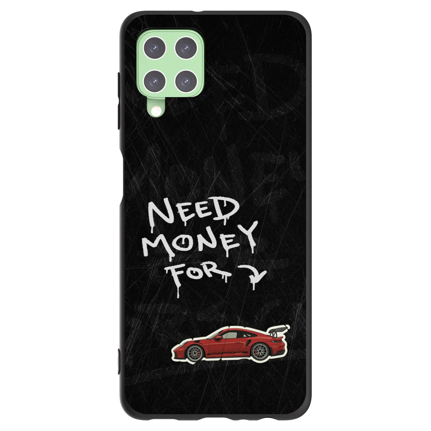 Picasee silikonowe czarne etui na Samsung Galaxy A22 A225F 4G - Track Mode
