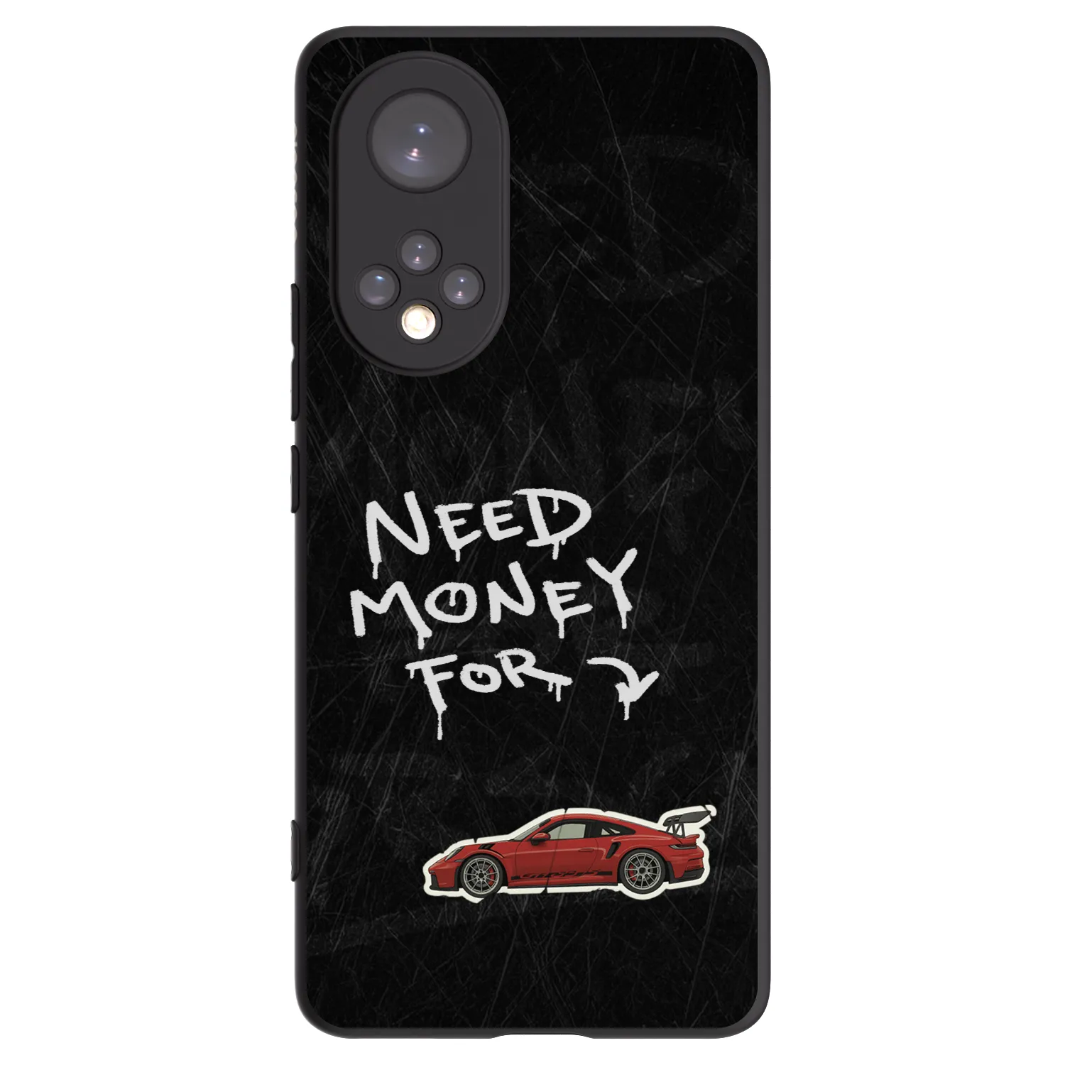 Picasee silikonowe czarne etui na Honor 50 5G - Track Mode