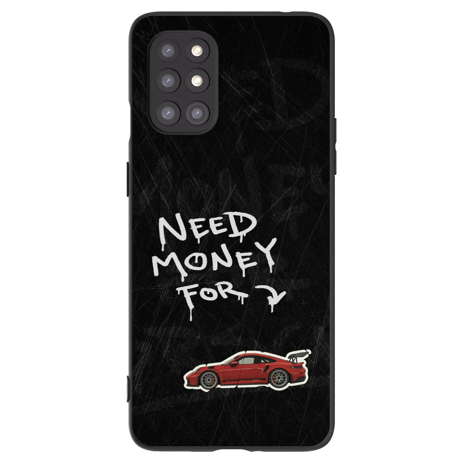 Picasee silikonowe czarne etui na OnePlus 8T - Track Mode