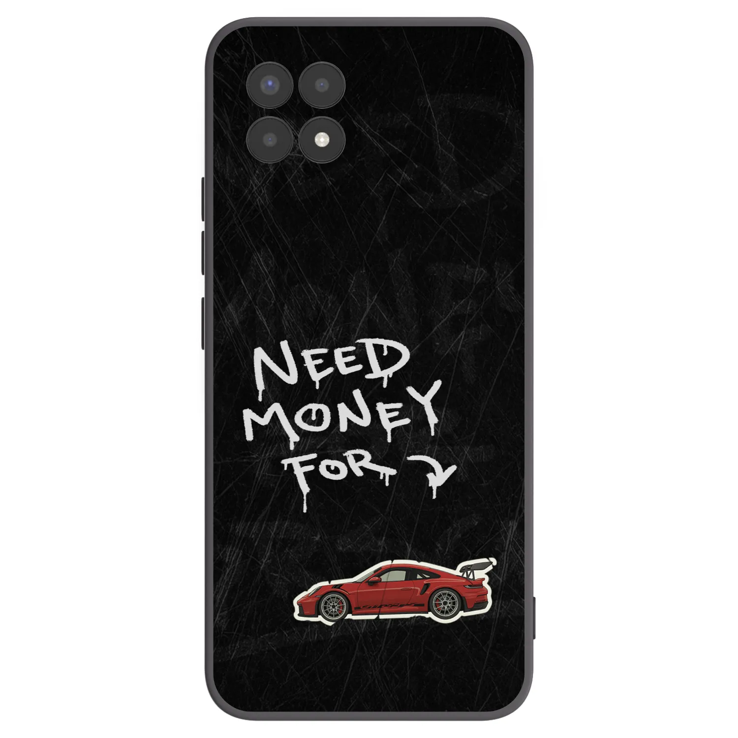 Picasee silikonowe czarne etui na Realme 8i - Track Mode