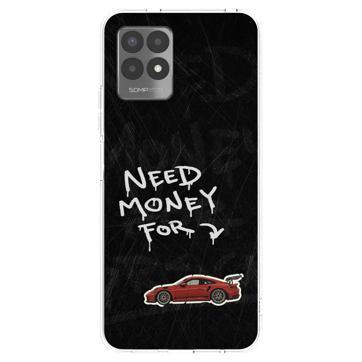 Picasee silikonowe przeźroczyste etui na Realme 8i - Track Mode