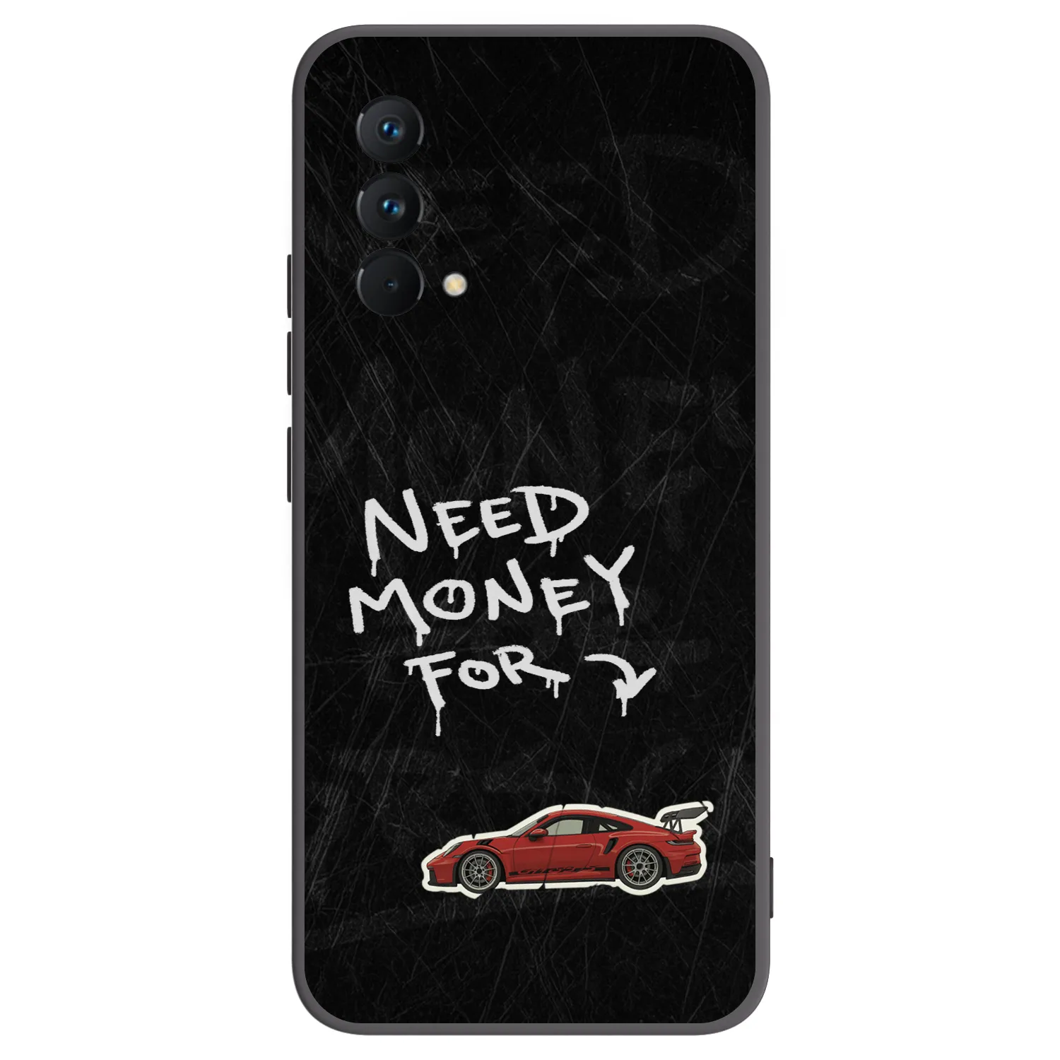 Picasee silikonowe czarne etui na Realme GT Master Edition 5G - Track Mode