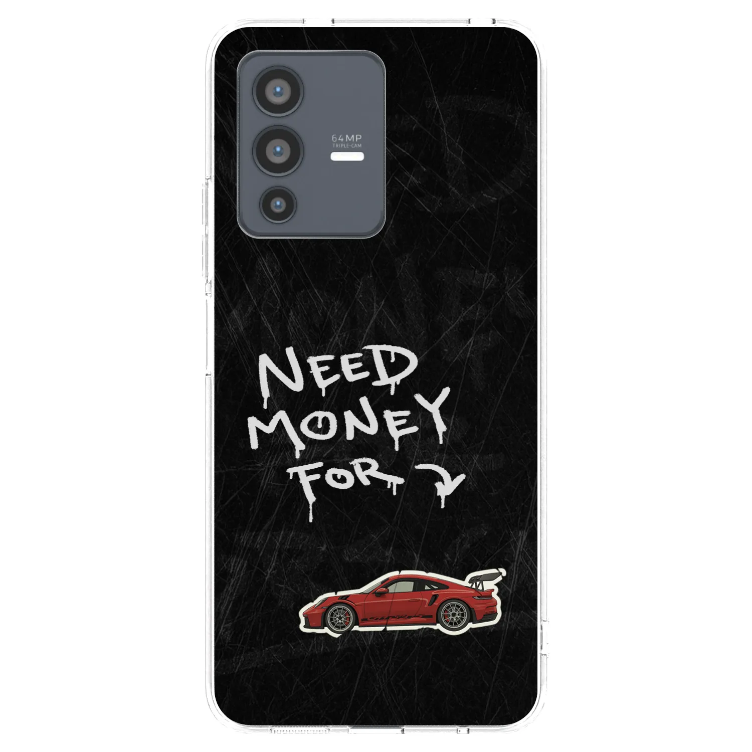 Picasee silikonowe przeźroczyste etui na Vivo V23 5G - Track Mode