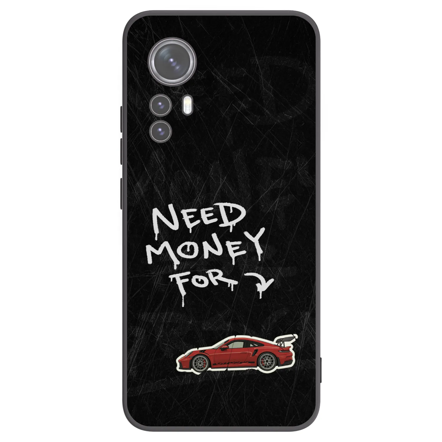 Picasee silikonowe czarne etui na Xiaomi 12X - Track Mode
