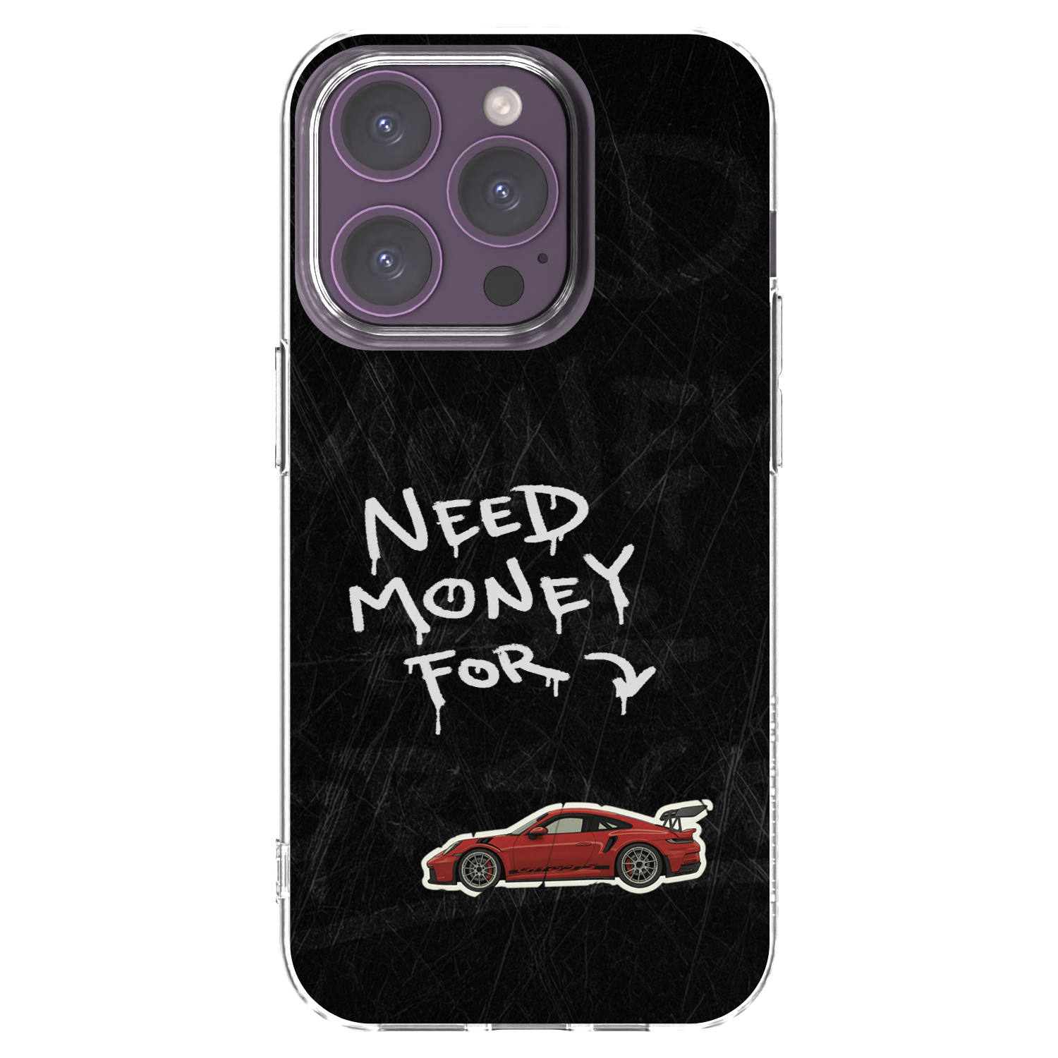 Picasee silikonowe przeźroczyste etui na Apple iPhone 14 Pro - Track Mode