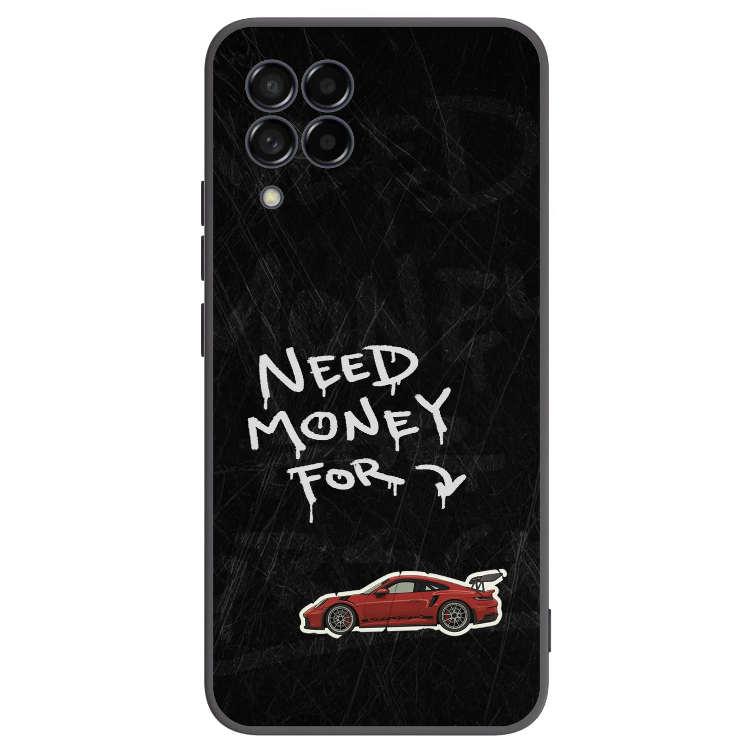 Picasee silikonowe czarne etui na Samsung Galaxy M53 5G - Track Mode