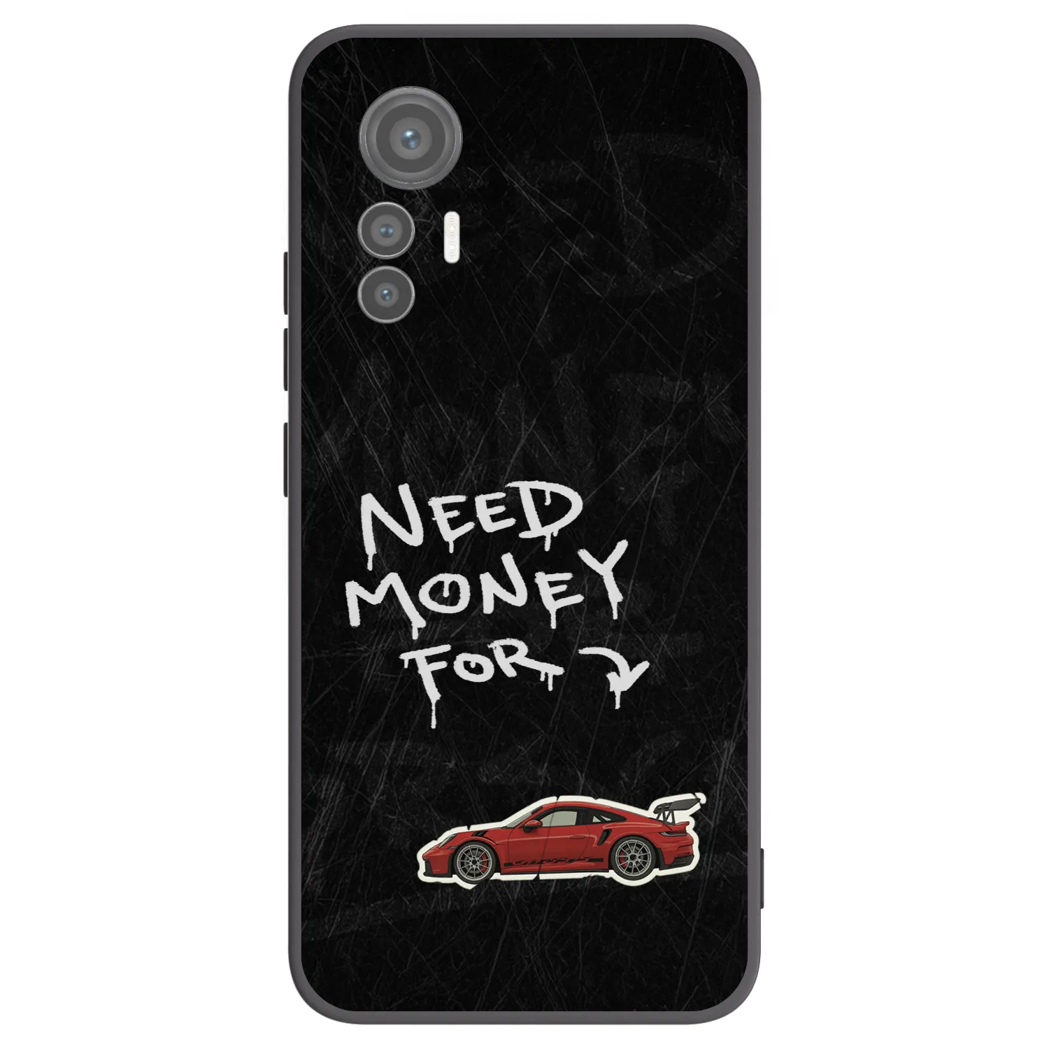 Picasee silikonowe czarne etui na Xiaomi 12 Lite - Track Mode