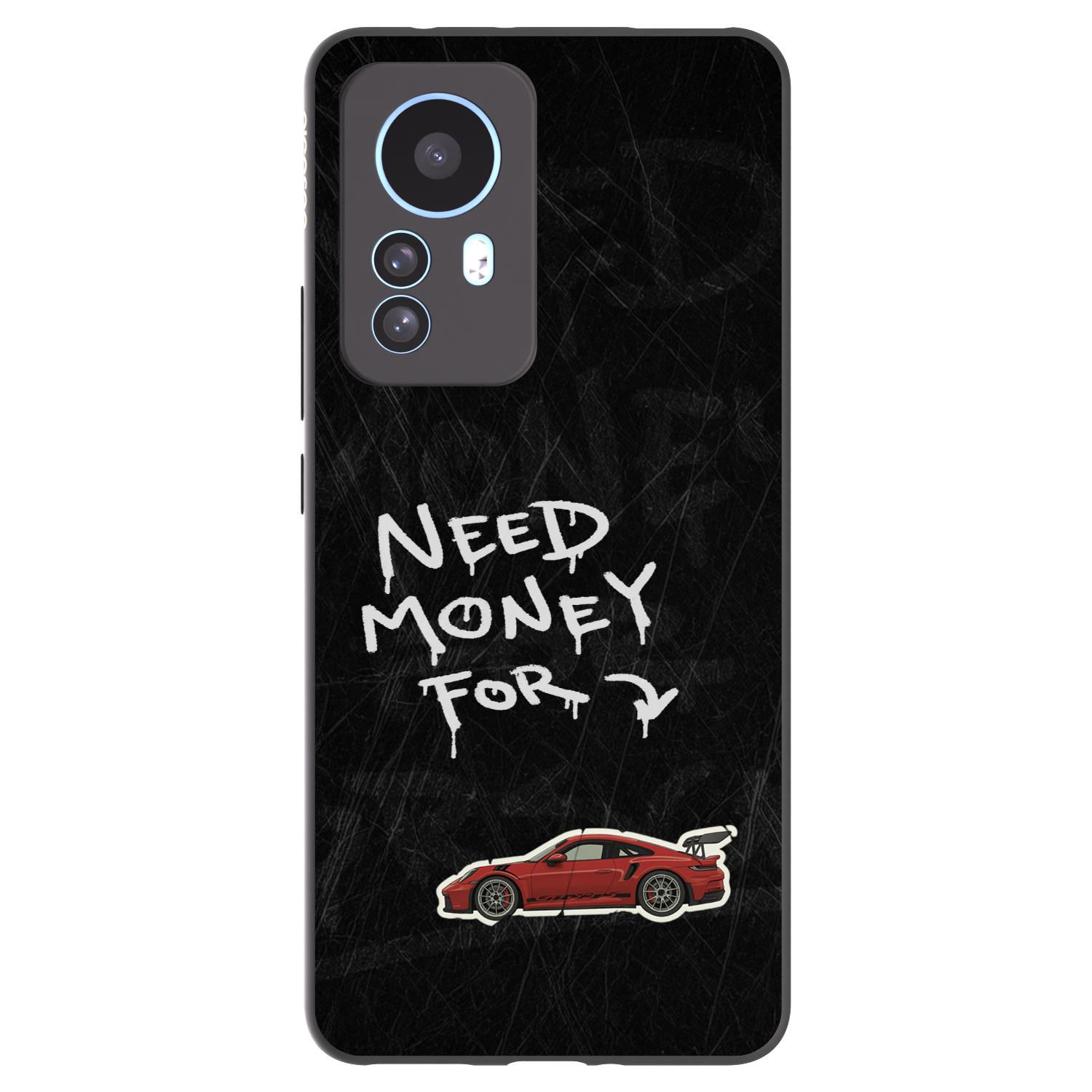Picasee silikonowe czarne etui na Xiaomi 12T Pro - Track Mode