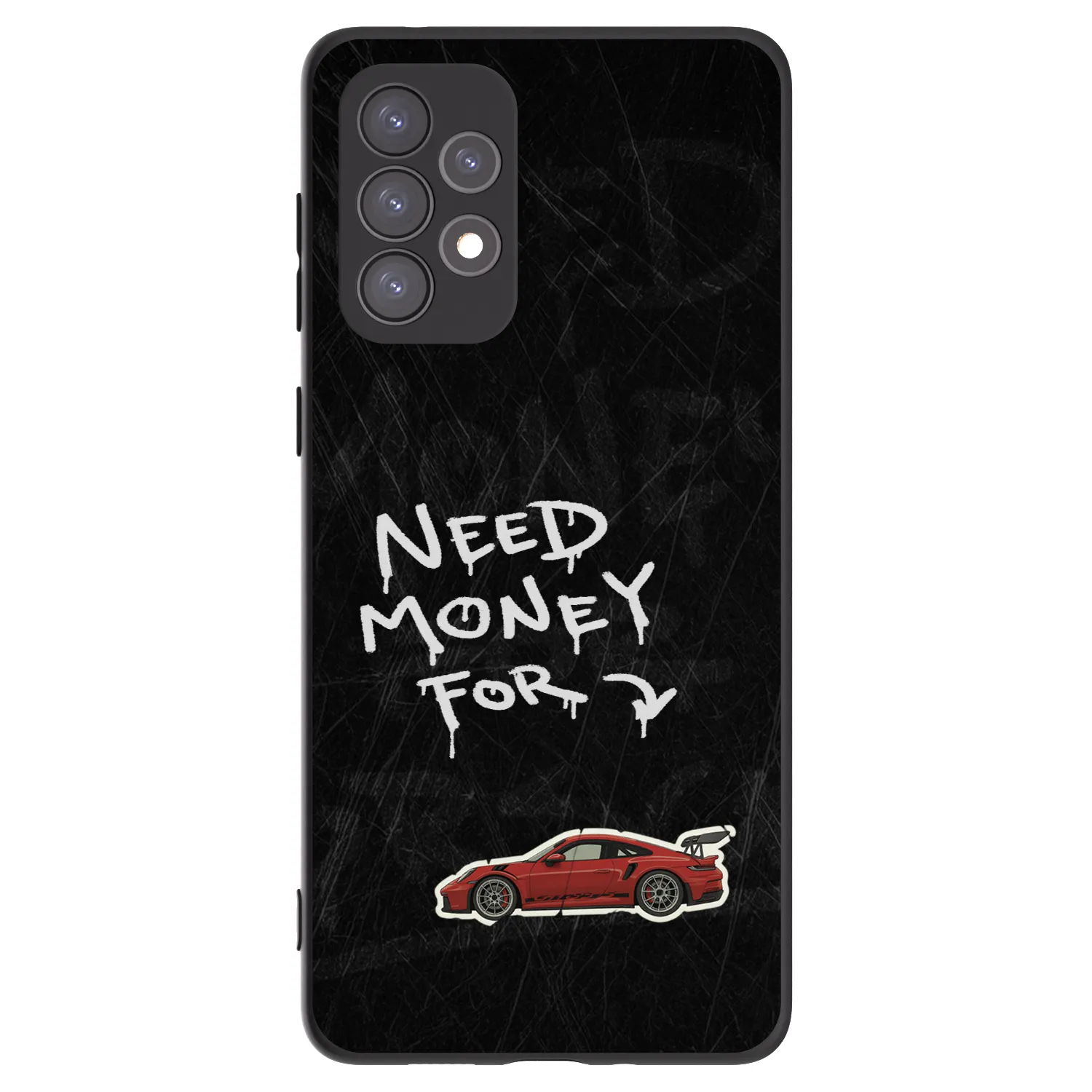 Picasee silikonowe czarne etui na Samsung Galaxy A73 5G - Track Mode