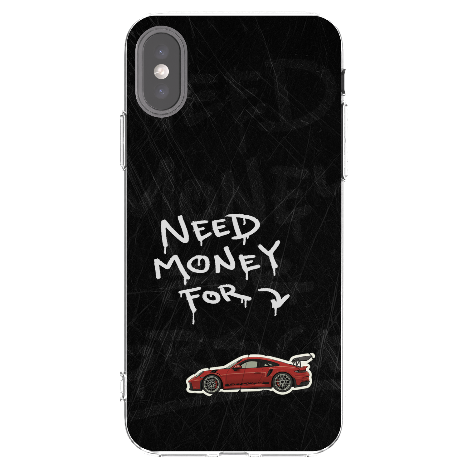 Picasee silikonowe przeźroczyste etui na Apple iPhone X/XS - Track Mode