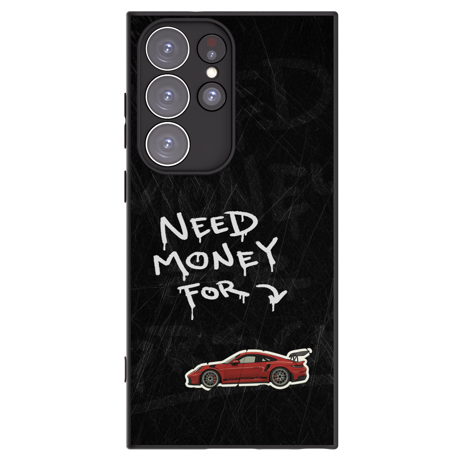 Picasee silikonowe czarne etui na Samsung Galaxy S23 Ultra 5G - Track Mode