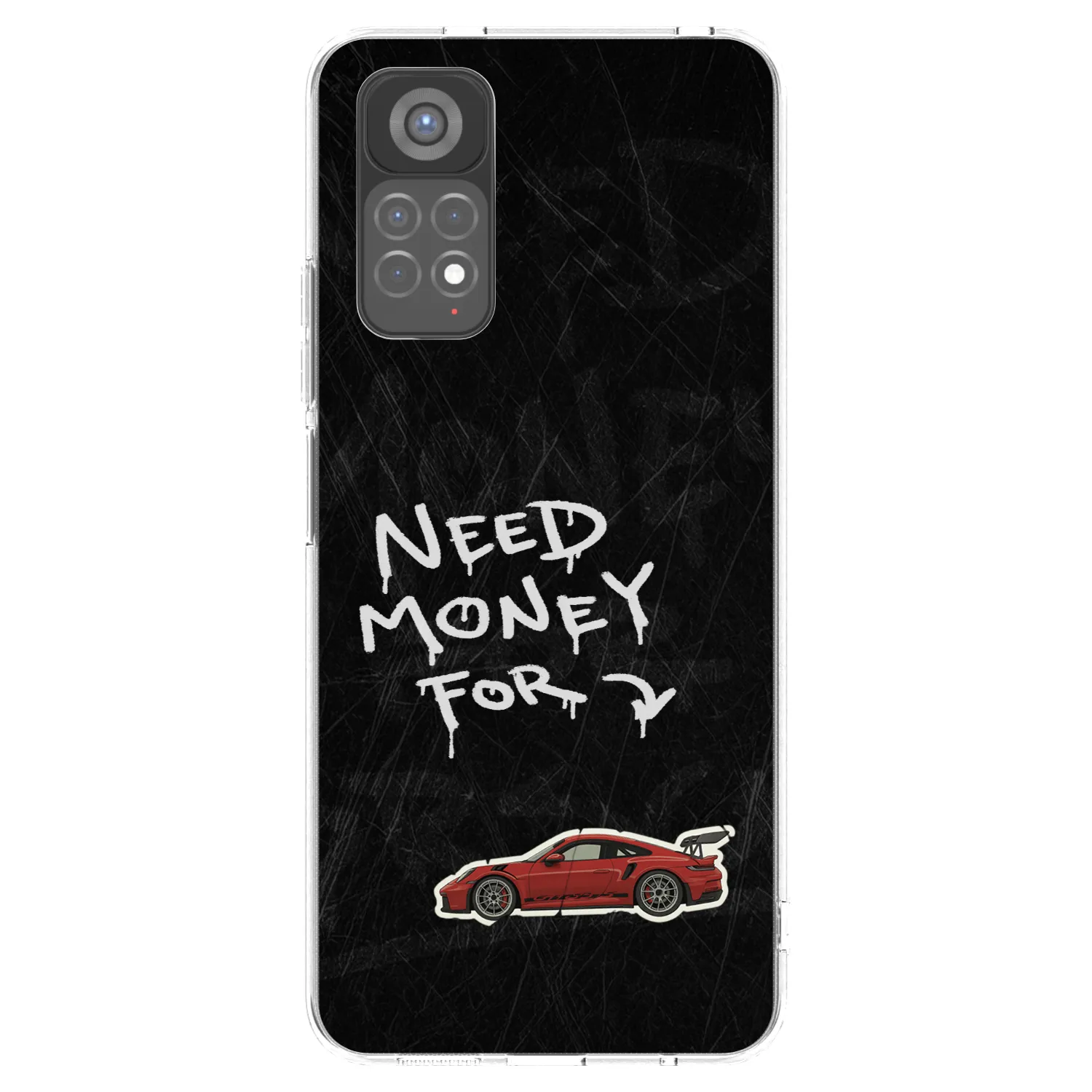 Picasee silikonowe przeźroczyste etui na Xiaomi Redmi Note 11S 5G - Track Mode