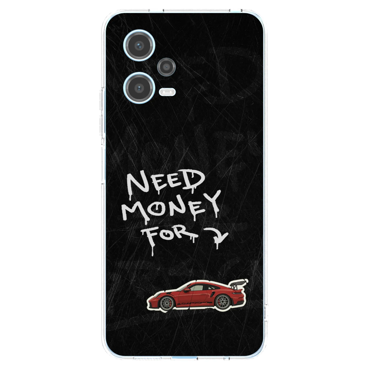 Picasee silikonowe przeźroczyste etui na Xiaomi Redmi Note 12 5G - Track Mode
