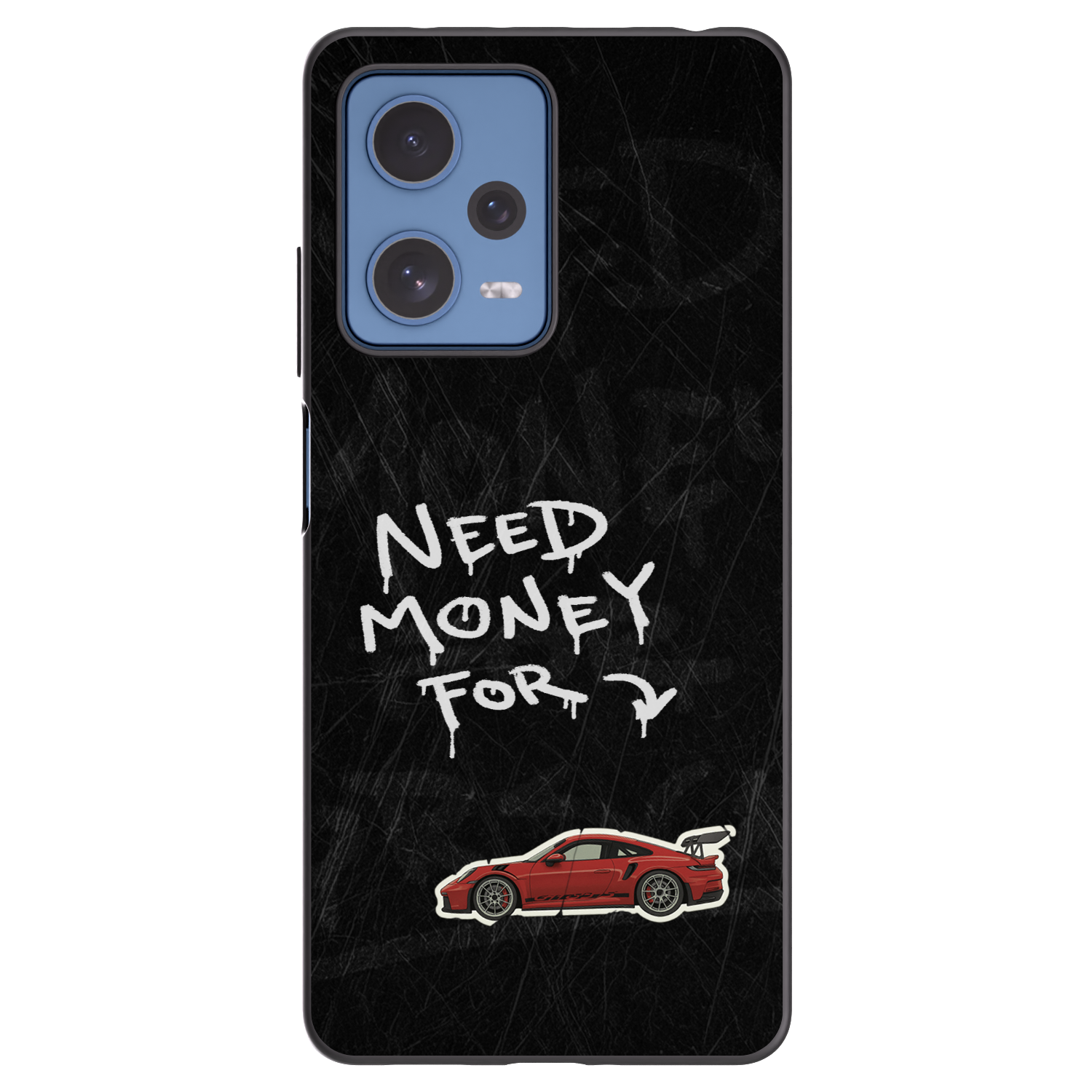 Picasee silikonowe czarne etui na Xiaomi Redmi Note 12 Pro 5G - Track Mode