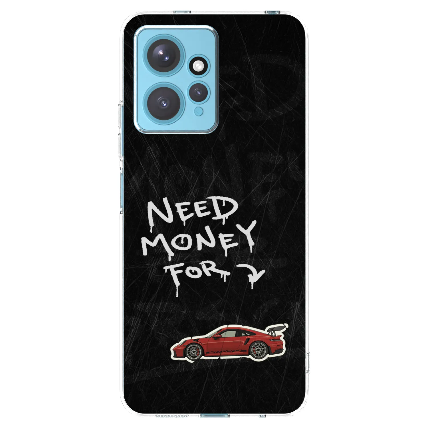 Picasee silikonowe przeźroczyste etui na Xiaomi Redmi Note 12 4G - Track Mode