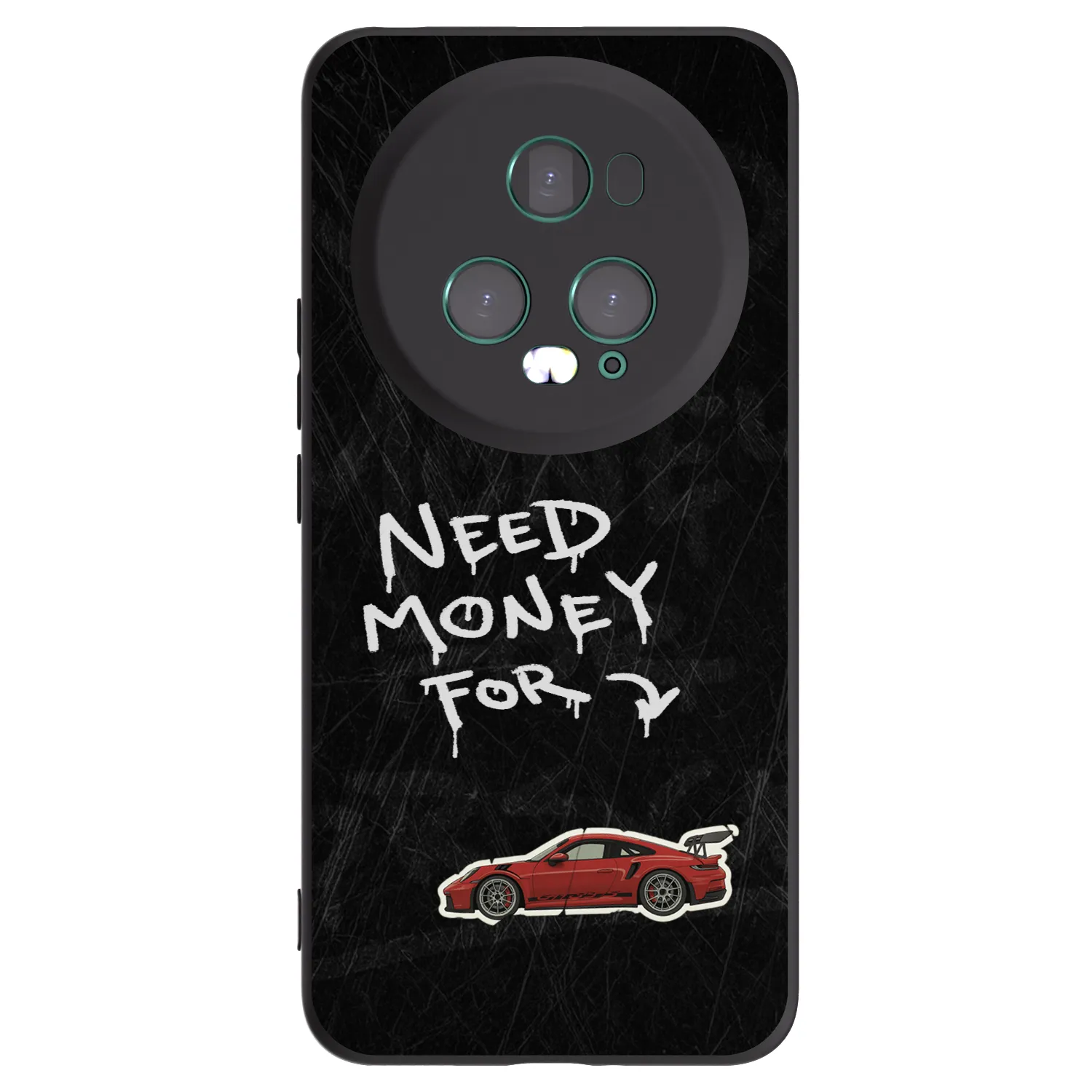 Picasee silikonowe czarne etui na Honor Magic5 Pro - Track Mode