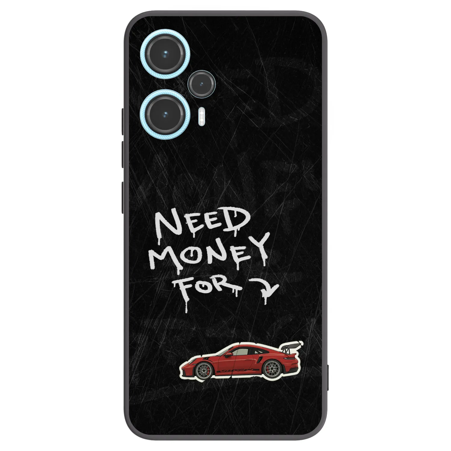 Picasee silikonowe czarne etui na Xiaomi Poco F5 - Track Mode