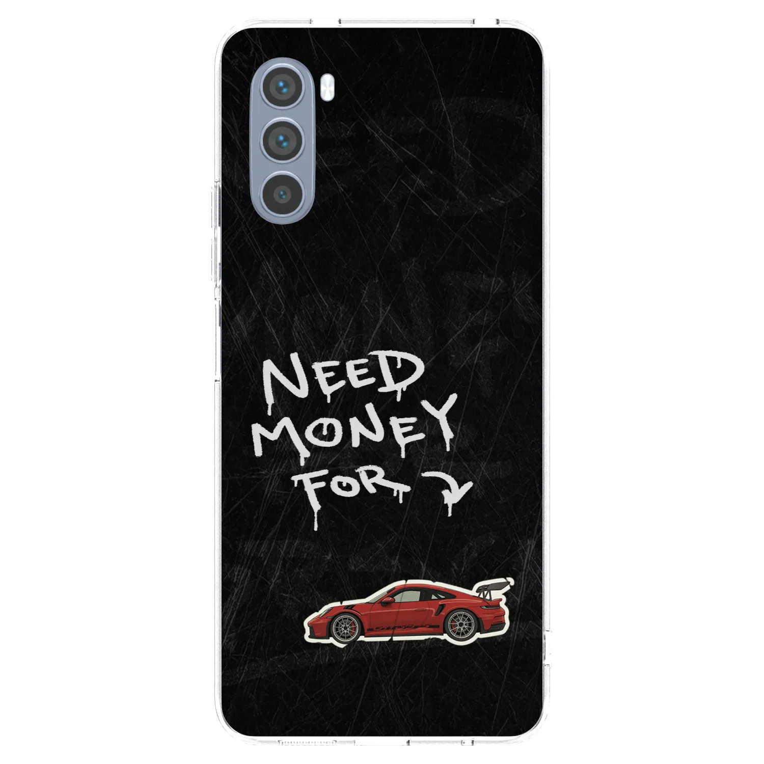 Picasee silikonowe przeźroczyste etui na Motorola Moto G62 - Track Mode
