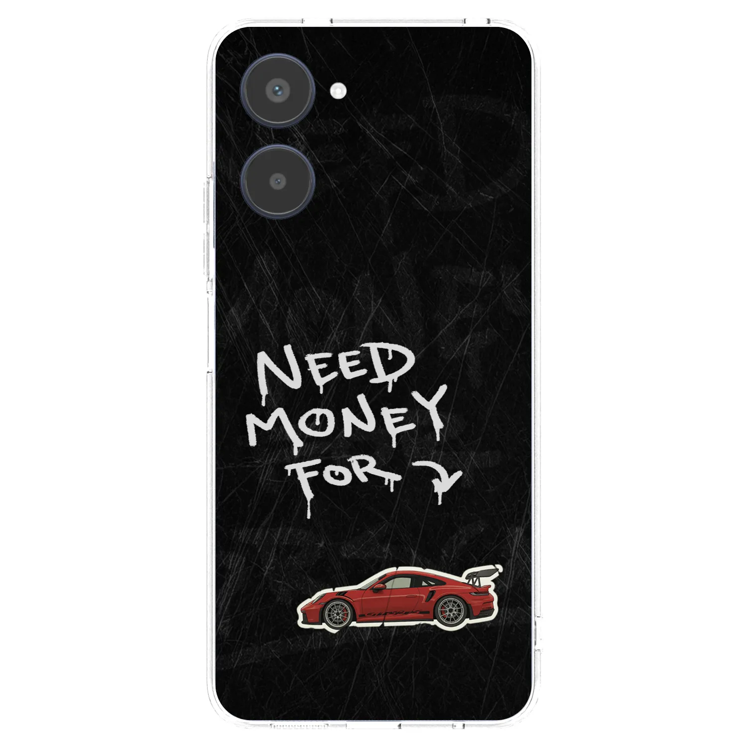 Picasee silikonowe przeźroczyste etui na Realme 10 4G - Track Mode